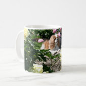 庭のマグの2人の騎士 コーヒーマグカップ (正面左)