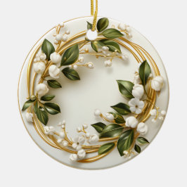 庭のミストレビクトリアンート セラミックオーナメント