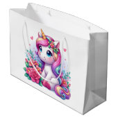 庭のユニコーン ラージペーパーバッグ (裏面アングル)