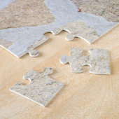 庭のラサ・アプソ犬 ジグソーパズル (側面)