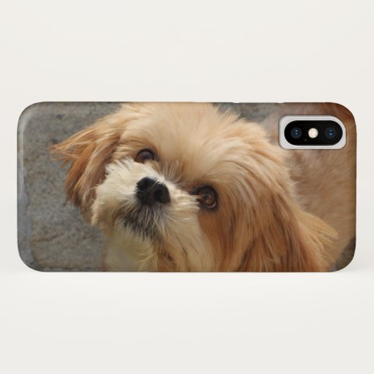 庭のラサ・アプソ犬 Case-Mate iPhoneケース (裏面(横))