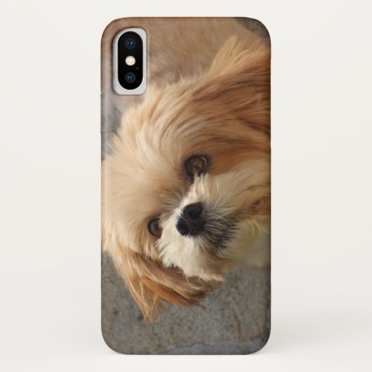 庭のラサ・アプソ犬 Case-Mate iPhoneケース (裏面)