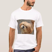 庭のラサ・アプソ犬 Tシャツ (正面)