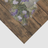 庭のラベンダーの素朴な国の納屋木 薄葉紙 (詳細)