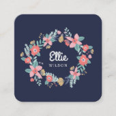 庭のリース スクエア名刺 (正面)