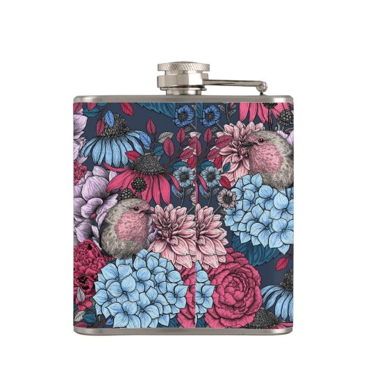 庭のロビンス3 フラスク (裏面)