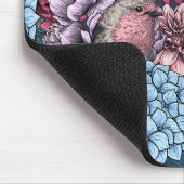 庭のロビンス3 マウスパッド (コーナー)