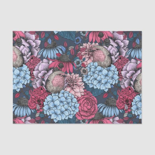 庭のロビンス3 薄葉紙 (正面)