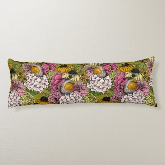 庭のロビンズ2 ボディピロー (裏面)