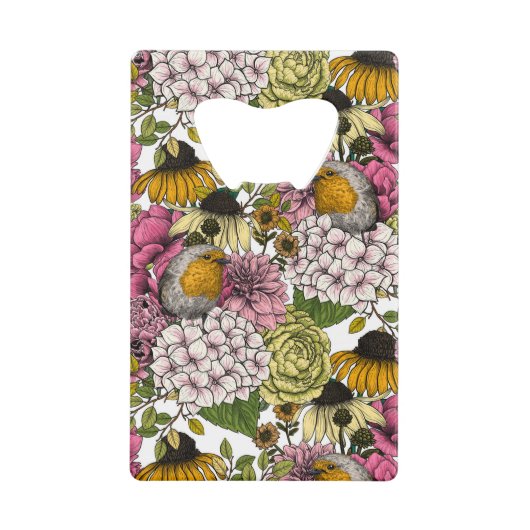 庭のロビンズ クレジットカード栓抜き (正面)