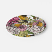 庭のロビンズ ペーパープレート (アングル)