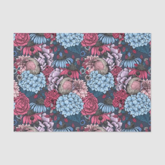 庭のロビンズ 薄葉紙 (正面)