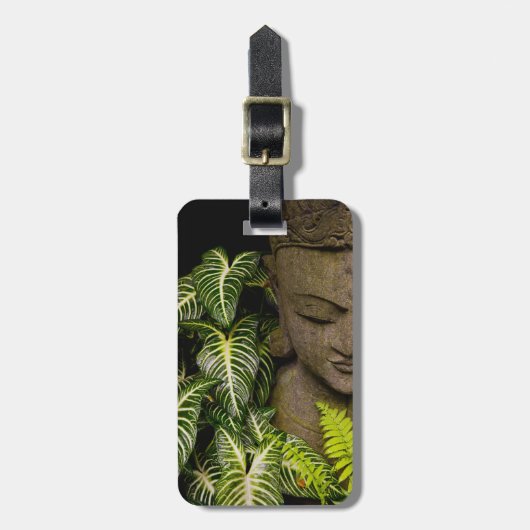 庭のローカルな情報の彫像: Chiang Ma ラゲッジタグ (正面縦)