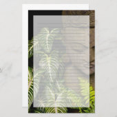 庭のローカルな情報の彫像: Chiang Ma 便箋 (正面/裏面)