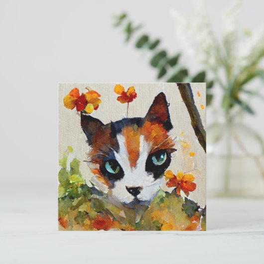 庭の三毛猫 (スタンド正面)