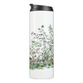 庭の三毛猫 タンブラー (回転右)