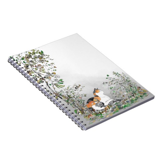 庭の三毛猫 ノートブック (右側)