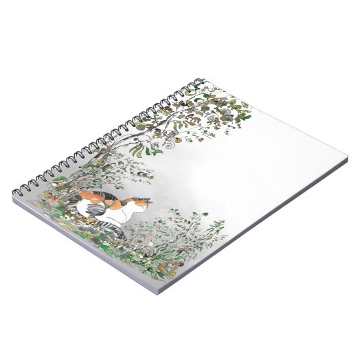 庭の三毛猫 ノートブック (左側)