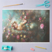 庭の乙女 薄葉紙 (クラフト)