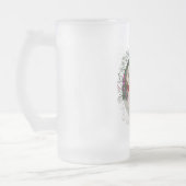 庭の二匹のシーズー フロストグラスビールジョッキ (左)