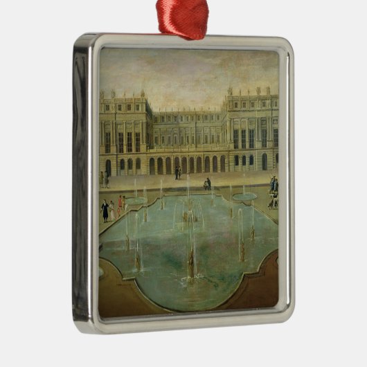 庭の側面からの館deバーセイルズ メタルオーナメント (右)