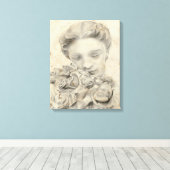 庭の像 キャンバスプリント (インサイチュ (ウッドフロア))