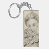 庭の像 キーホルダー (正面左)