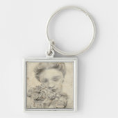 庭の像 キーホルダー (正面)