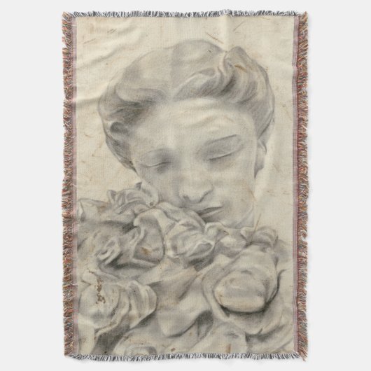 庭の像 スローブランケット (正面縦)