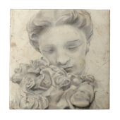 庭の像 タイル (正面)