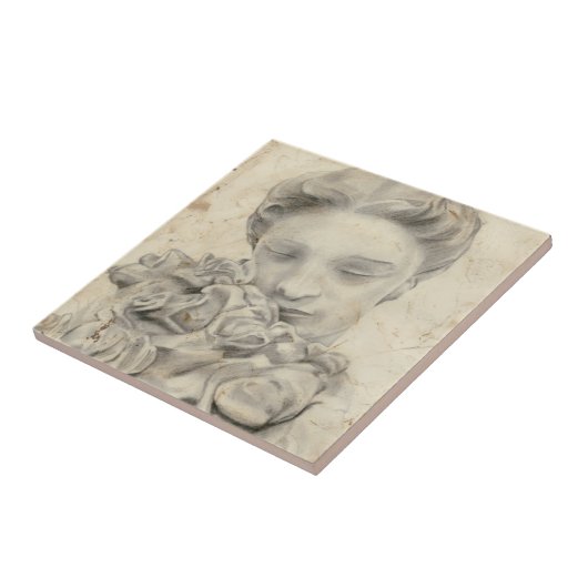 庭の像 タイル (側面)