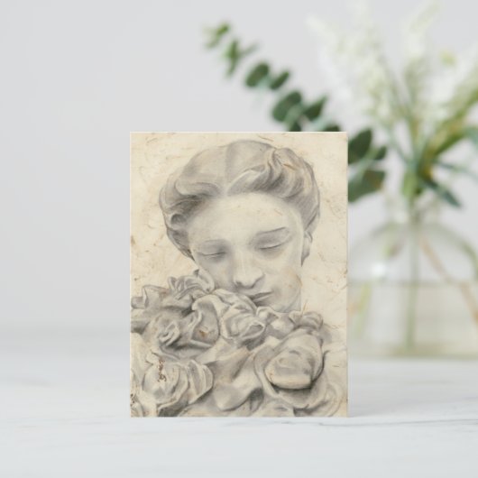 庭の像 ポストカード (スタンド正面)