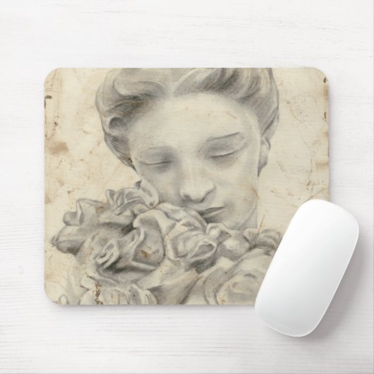 庭の像 マウスパッド (マウス)