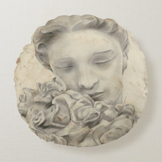 庭の像 ラウンドクッション (正面)