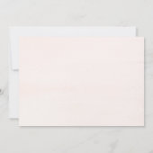 庭の優雅の結婚式のリハーサルの夕食の招待 招待状 (裏面)