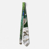 庭の写真のタイの孔雀 ネクタイ (裏面)