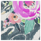庭の刃の鋭い花の水彩画のヘビ ファブリック (クローズアップ)