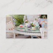 庭の午後のお茶そしてケーキ 名刺 (裏面)