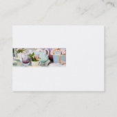 庭の午後のお茶とケーキ 名刺 (裏面)