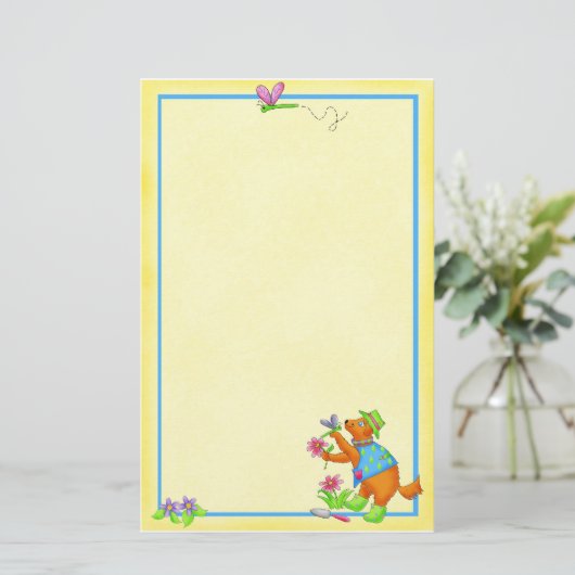 庭の友人の文房具 便箋 (スタンド正面)