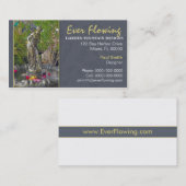 庭の噴水の名刺 名刺 (正面/裏面)