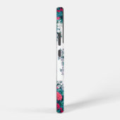 庭の噴水 赤い花 マンダラデザイン SAMSUNG GALAXYケース (右側面)