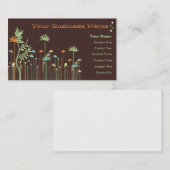 庭の回想ビジネスカード 名刺 (正面/裏面)