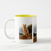 庭の壁のメルリン ツートーンマグカップ (左)