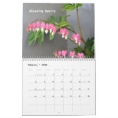 庭の壁掛けカレンダーから カレンダー (2月 2026)