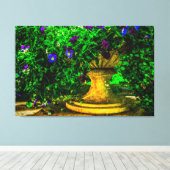 庭の夏 キャンバスプリント (インサイチュ (ウッドフロア))