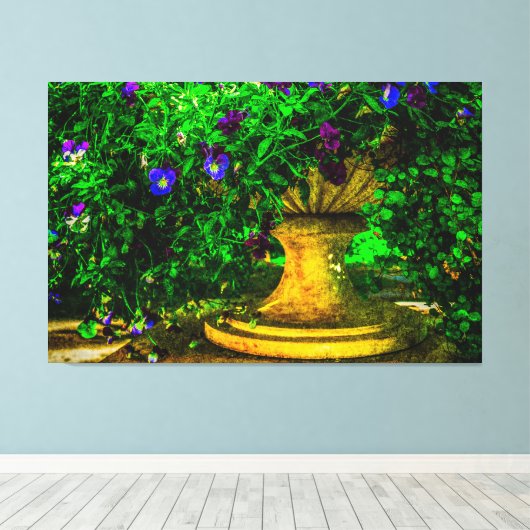 庭の夏 キャンバスプリント (インサイチュ (ウッドフロア))