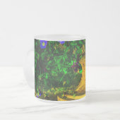 庭の夏 フロストグラスマグカップ (正面左)