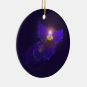 庭の天使のオーナメント セラミックオーナメント (右)