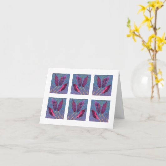 庭の天使… カード (黄色い花)